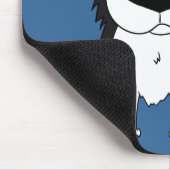 大きい鼻のボーダーコリー マウスパッド (コーナー)