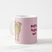 大きい鼻のボーダーテリア コーヒーマグカップ (正面左)