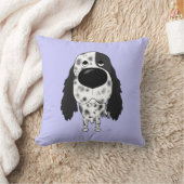 大きい鼻の英国セッター クッション (ブランケット)