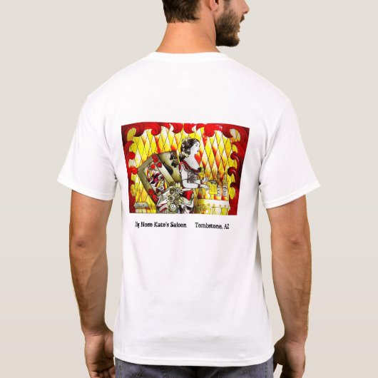 大きい鼻のKateの大広間の墓碑のアリゾナのTシャツ Tシャツ (裏面)