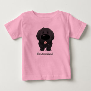 大きい鼻ニューファウンドランド ベビーTシャツ