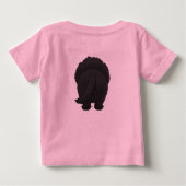 大きい鼻ニューファウンドランド ベビーTシャツ (裏面)