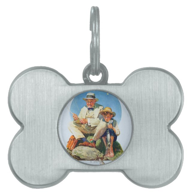 大きい1つをつかまえること ペットネームタグ (正面)