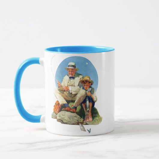 大きい1つをつかまえること マグカップ (左)