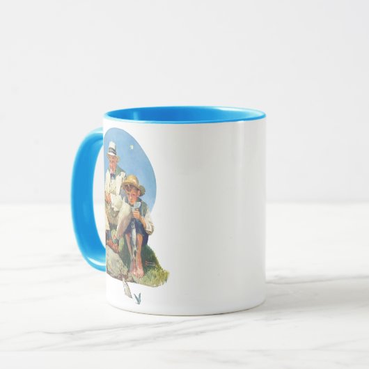 大きい1つをつかまえること マグカップ (正面左)