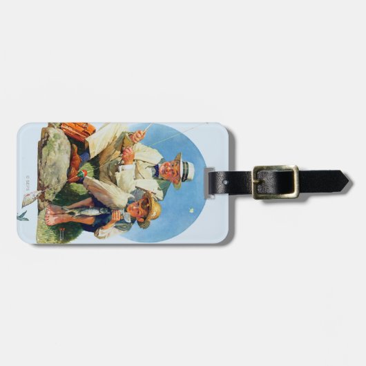 大きい1つをつかまえること ラゲッジタグ (正面横)