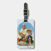 大きい1つをつかまえること ラゲッジタグ (正面縦)