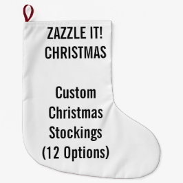 大きい1味方されたプリントに貯蔵するカスタムなクリスマス ラージクリスマスストッキング