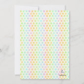 大きい2つの誕生日のパーティの招待状 招待状 (裏面)