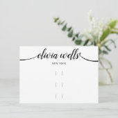 大きい3つのヘアクリップ水平ディスプレイ 招待状 (スタンド正面)