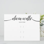 大きい3つのヘアクリップ水平ディスプレイ 招待状 (スタンド正面)