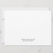 大きい3つのヘアクリップ水平ディスプレイ 招待状 (裏面)