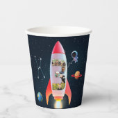 大きい3枚（写真あり） | 宇宙ロケット3rdアザ 紙コップ (正面)