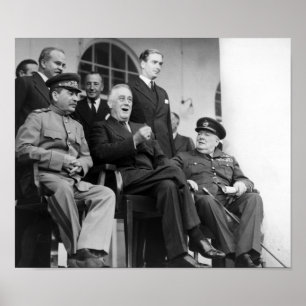 大きい3 -第2次世界大戦-テヘランの会議1943年 ポスター