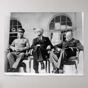 大きい3 -第2次世界大戦-テヘランの会議1943年 ポスター
