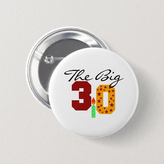 大きい3-0 缶バッジ (正面&裏面)