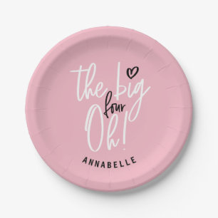 大きい4ああ！40歳の誕生日パーティーのお願いギフト ペーパープレート