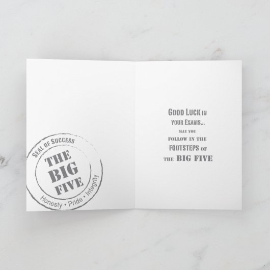 大きい5成功 カード (内部)