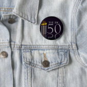 大きい50の誕生日ボタン 缶バッジ (インサイチュ)