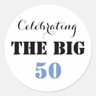 大きい50を祝います- ラウンドシール