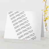 大きい8.5インチx 11インチのグリーティングカードで独自に作成  カード (黄色い花)