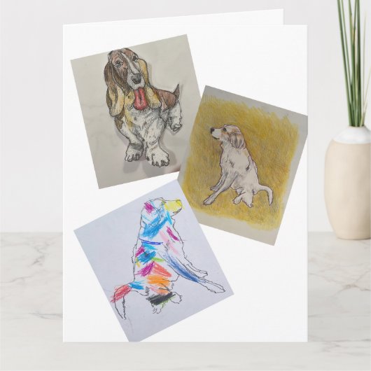 大きい8.5インチx 11インチ折り畳みグリーティングカード カード (正面)