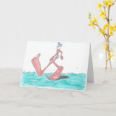 "大きい"ビッグフットのバースデー・カード カード (黄色い花)