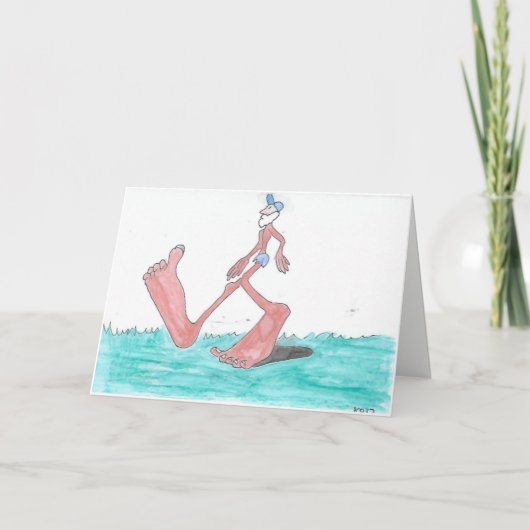 "大きい"ビッグフットのバースデー・カード カード (正面)