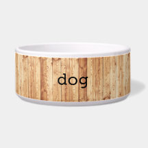 大きい"犬"陶磁器犬ボール-木