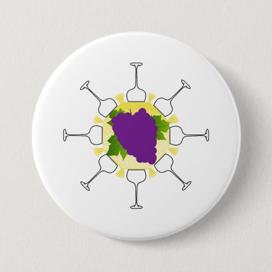 大きい、3つは白いボタンのあたりでじりじり動きます 缶バッジ (正面)