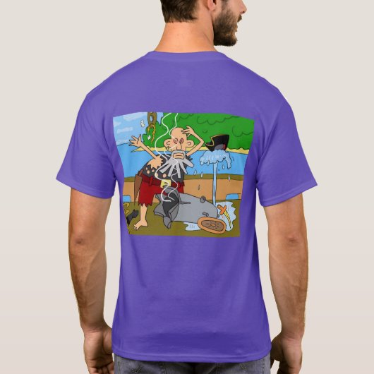 大きい「DAL (6XLまでのサイズ)によって彼のためのnの高いティー Tシャツ (裏面)