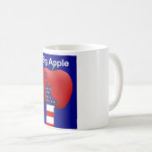 大きいAppleのコーヒー・マグ コーヒーマグカップ (正面右)