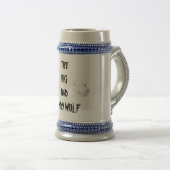 大きいBADRANDYのオオカミ ビールジョッキ (正面右)