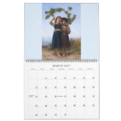 大きいBouguereau 2016 カレンダー (3月 2027)