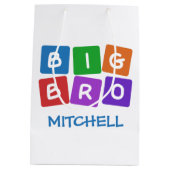 大きいBroの名前をカスタムするのギフトバッグ ミディアムペーパーバッグ (裏面)