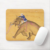 大きいCliveからの象に、乗っているMahout マウスパッド (マウス)