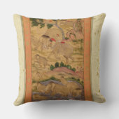 大きいCliveから象を、捕獲しているハンター クッション (裏面)