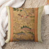 大きいCliveから象を、捕獲しているハンター クッション (ブランケット)