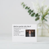 大きいdの地帯情報カード 名刺 (スタンド正面)