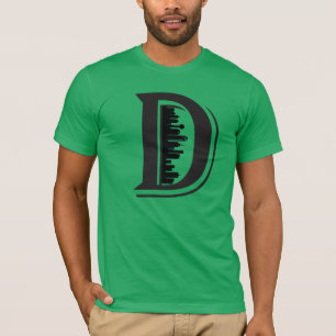 大きいDダラスのスカイラインのワイシャツ Tシャツ