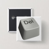 大きいDeleteキー 缶バッジ (正面&裏面)