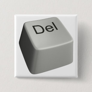 大きいDeleteキー 缶バッジ