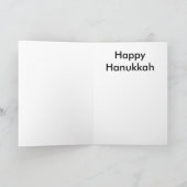 大きいDreidelのハヌカーの少し女の子 シーズンカード (内部)