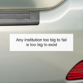 大きいfailisに余りに大きい施設余りに存在するため バンパーステッカー (車上)