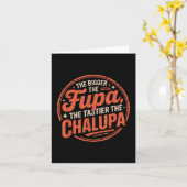 大きいFupaの味Chalupaメキシコおもしろい カード (黄色い花)