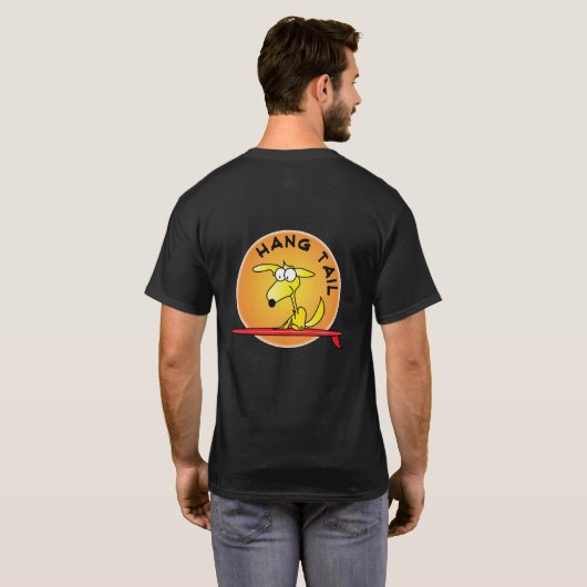 大きいHangtailの男性技術のTシャツを荒挽きします Tシャツ (裏面フル)