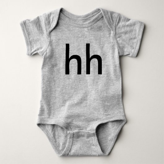 大きいhh ベビーボディスーツ (正面)