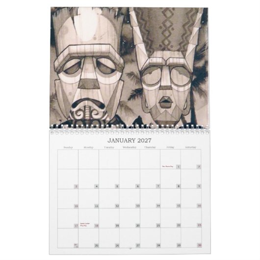 大きいJIMS CRAPTACULARのカレンダー! カレンダー (1月 2027)