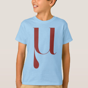 大きいMu: Jeanne Moderno Lettres Tシャツ