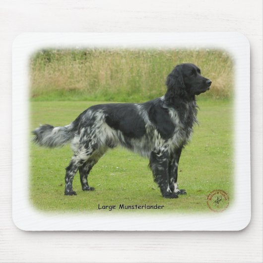 大きいMunsterlander マウスパッド (正面)